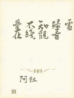 爱不知归处短剧在线观看