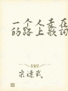 一个人走在孤单的路上歌词