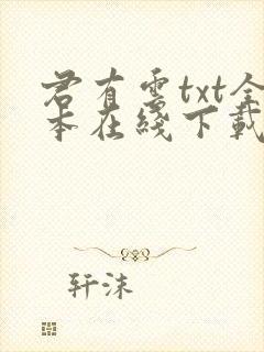 君有云txt全本在线下载