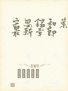 宋思铭和叶如云最新章节