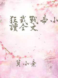 狂武战帝小说阅读全文