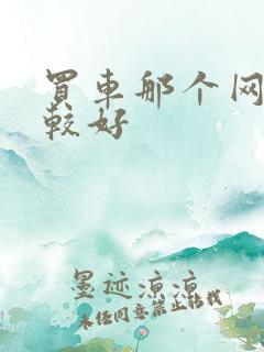 买车那个网站比较好