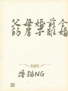 父母婚前全款买的房子离婚怎么判定