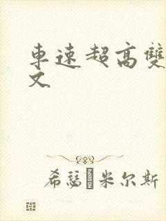 车速超高双男主文