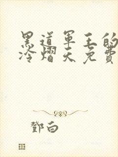 黑道军王的宠妻冷熠天免费阅读