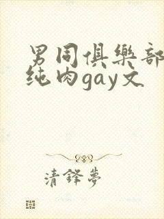 男同俱乐部高h纯肉gay文