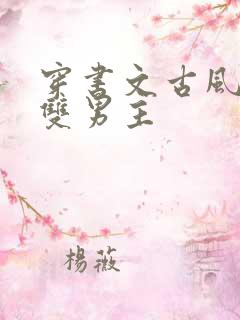 穿书文古风推荐双男主