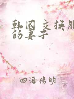 韩国 交换朋友的妻子