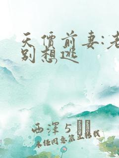 天价前妻:老婆别想逃