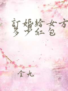 订婚给女方弟弟多少红包