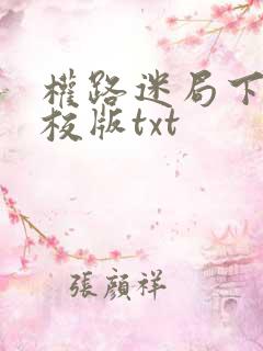 权路迷局下载精校版txt