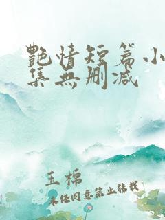 艳情短篇小说合集无删减