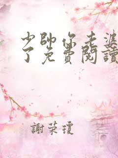 少帅你老婆又跑了免费阅读全文