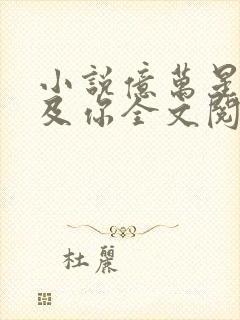 小说亿万星辰不及你全文阅读