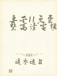 妻子11免费完整高清电视剧在线看