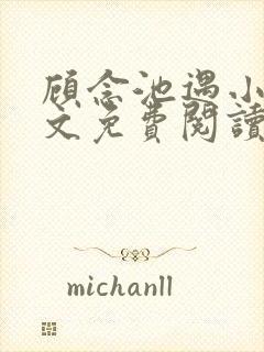 顾念池遇小说全文免费阅读