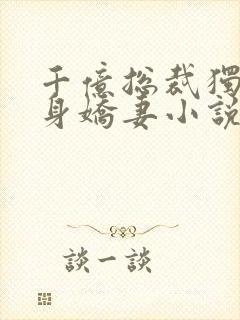 千亿总裁独宠替身娇妻小说