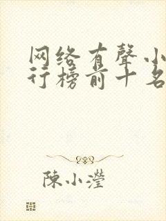 网络有声小说排行榜前十名