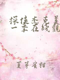 探侠杰克美剧第一季在线观看