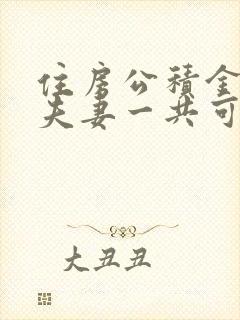 住房公积金贷款夫妻一共可以贷款多少