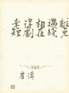 幸得相遇离婚时短剧在线免费观看