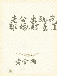 老公出轨我提出离婚,财产怎么分割?