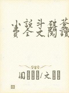 小说斗破苍穹免费全文阅读下载