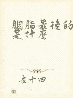 胭脂最后的结局是什么