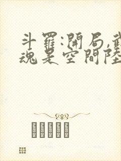 斗罗:开局,武魂是空间陆渊的小说