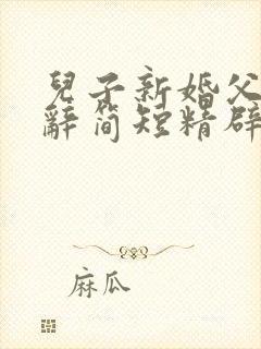 儿子新婚父母致辞简短精辟