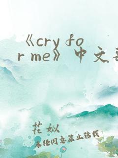 《cry for me》中文歌词