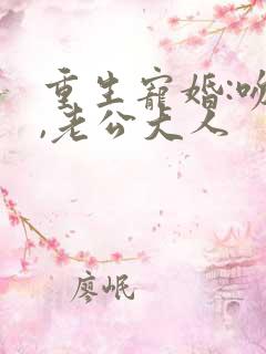重生宠婚:吻安,老公大人