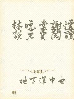 林晚棠谢怀槿小说免费阅读最新章节