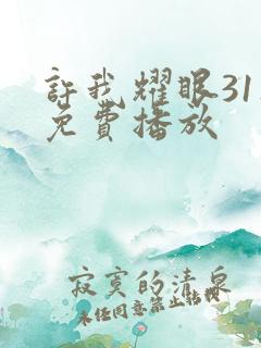 许我耀眼31集免费播放