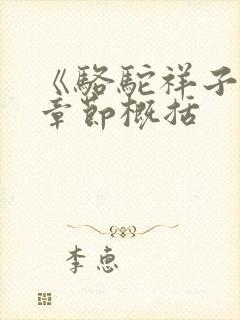 《骆驼祥子》各章节概括