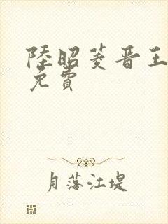 陆昭菱晋王全文免费