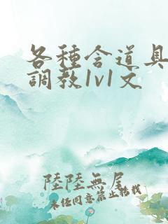 各种含道具高h调教1v1文