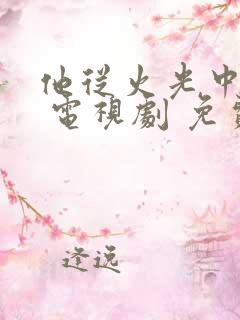 他从火光中走来 电视剧 免费