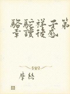 骆驼祥子第21章读后感