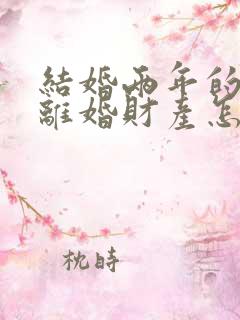 结婚两年的夫妻离婚财产怎么分配