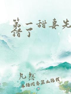 第一甜妻先生撩错了