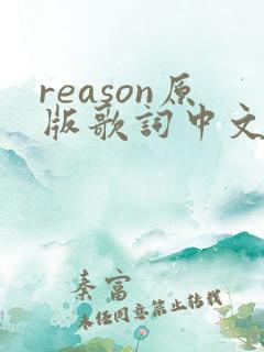 reason原版歌词中文翻译