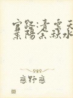 官路:青云天骄叶阳余秋水阅读全文