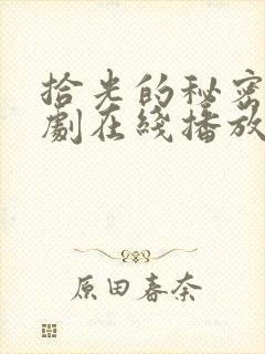 拾光的秘密电视剧在线播放