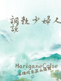 调教少妇人妻小说