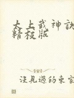 太上武神诀完整精校版