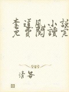 李道风小说全文免费阅读完结