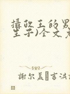 摄政王的男妃(生子)全文免费阅读