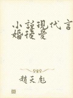 小说现代言情先婚后爱