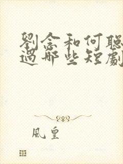 刘念和何聪睿拍过哪些短剧